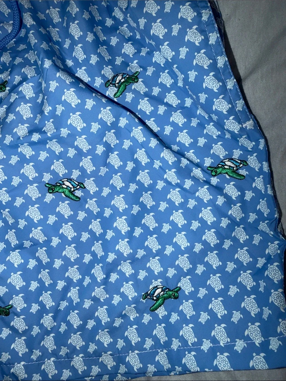 Warren Webber Beachwear Light Blue Printed Women’s Drawstring Shorts